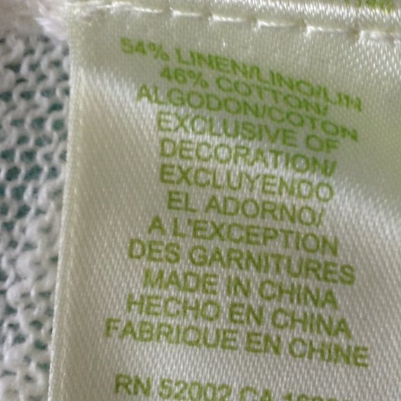 Sigrid Olsen cream embroidered crop top - Picture 10 of 11